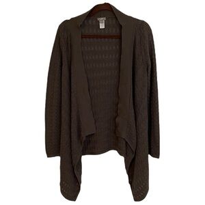 J. Jill draped front knit cardigan size M